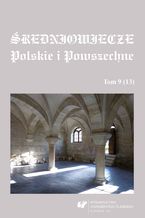 Okadka ksiki redniowiecze Polskie i Powszechne. T. 9 (13)