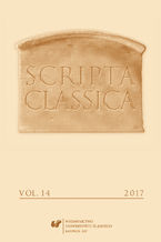 "Scripta Classica" 2017. Vol. 14