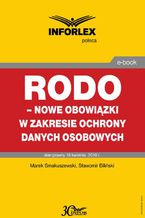 Okadka ksiki RODO - nowe obowizki w zakresie ochrony danych osobowych