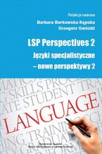 LSP Perspectives 2. Języki specjalistyczne - nowe perspektywy 2