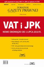 Okładka - VAT i JPK Nowe obowiązki od 1 lipca 2018 r. Podatki 7/2018 - Infor Pl