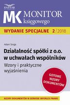 Okładka - Działalność spółki z o.o. w uchwałach wspólników - Adam Sroga