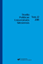 Okładka - "Studia Politicae Universitatis Silesiensis". T. 22 - red. Jan Iwanek, Paweł Grzywna, Robert Radek