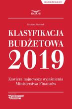 Okładka - Klasyfikacja Budżetowa 2019 - Krystyna Gąsiorek