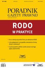 Okładka - RODO w praktyce - Bartosz Wojciechowski, Kamila Kozera, Katarzyna Pośpiech-Białas, Piotr Ostafi