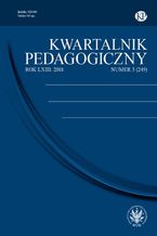 Okładka - Kwartalnik Pedagogiczny 2018/3 (249) - Mirosław Szymański, Stefan M. Kwiatkowski, Janina Kamińska, Małgorzata Przanowska, Janusz Gesicki, Małgorzata Karwowska-Struczyk