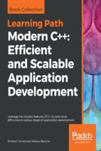 Okładka - Modern C++: Efficient and Scalable Application Development. Leverage the modern features of C++ to overcome difficulties in various stages of application development - Richard Grimes, Marius Bancila