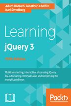 Okładka - Learning jQuery 3. Interactive front-end website development - Fifth Edition - Adam Boduch, Jonathan Chaffer, Karl Swedberg