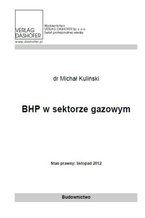 Okładka - BHP w sektorze gazowym - Michał Kuliński