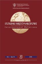 Okładka - Stosunki Międzynarodowe nr 2(54)/2018 - Bogusława Drelich-Skulska, Anna H. Jankowiak, Rafał Ulatowski, Roberto Rabel, Kieran Ireland, Konstantin K. Khudoley, Dmitry A. Lanko, Kirill Likhachev, Siegfried O. Wolf, Tomaz Ponce Dentinho, Paulo Silveira, Hang Yuan, Zhenyan Xi, Liu Yading, Sebastian Bobowski