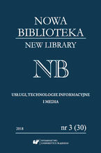 Okładka - "Nowa Biblioteka. New Library. Usługi, Technologie Informacyjne i Media" 2018, nr 3 (30): Książka regionalna - red. Katarzyna Tałuć