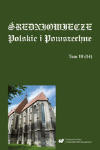 Okadka ksiki redniowiecze Polskie i Powszechne. T. 10 (14)