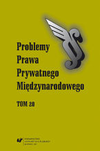 Okładka - "Problemy Prawa Prywatnego Międzynarodowego" 2017. T. 20 - Maksymilian Pazdan