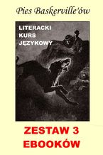 Okładka - 3 ebooki: Pies Baskerville'ów z angielskim. Literacki kurs językowy - Marta Owczarek, Arthur Conan Doyle