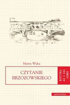 Okadka ksiki Czytanie Brzozowskiego