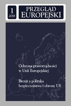 Okładka - Przegląd Europejski 2018/1 - Konstanty Adam Wojtaszczyk