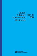 Okładka - "Studia Politicae Universitatis Silesiensis". T. 23 - red. Paweł Grzywna, Jan Iwanek, Robert Radek