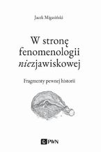 Okładka - W stronę fenomenologii niezjawiskowej. Fragmenty pewnej historii - Jacek Migasiński