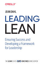 Okładka - Leading Lean. Ensuring Success and Developing a Framework for Leadership - Jean Dahl