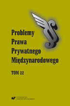 Okładka - "Problemy Prawa Prywatnego Międzynarodowego". T. 22 - Maksymilian Pazdan