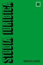 Okładka - Studia Iuridica, nr 80 - Piotr Pomianowski