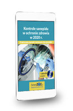 Okładka - Kontrole sanepidu w ochronie zdrowia w 2020 r. Praktyczne porady i wytyczne do procedur + płyta CD z wzorami - Dorota Kaczmarczyk-Szczurek, Greta Kanownik, Kamila Kłos, Maciej Lipka, Tomasz Popielski, Marzena Pytlarz, Łukasz Siudak, Anna Słowińska, Anna Wojtczyk