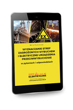 Okładka - Wyznaczanie stref zagrożonych wybuchem i elektryczne urządzenia przeciwwybuchowe w pytaniach i odpowiedziach - Michał Świerżewski