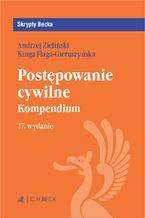 Okładka - Postępowanie cywilne. Kompendium - Kinga Flaga-Gieruszyńska, Andrzej Zieliński