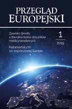 Okładka - Przegląd Europejski 2019/1 - Konstanty Adam Wojtaszczyk