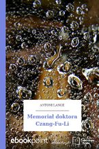 Okładka - Memoriał doktora Czang-Fu-Li - Antoni Lange