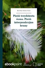 Okładka - Pieśń trzydziesta ósma. Pieśń interpunkcyjna bruny - Bianka Rolando