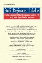 Okładka - Studia Regionalne i Lokalne nr 4(78)/2019 - Maciej Smętkowski, Paweł Swianiewicz, Mikołaj Herbst, Ewa Łaźniewska, Robert Gawłowski, Katarzyna Szmigiel-Rawska, Beata Namyślak, Jakub Rok, Dorota Celińska-Janowicz, Katarzyna Wojnar, Adam J. Jarosz, Justyna Ślawska