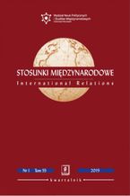 Okładka - Stosunki Międzynarodowe nr 1(55)/2019 - Małgorzata Zachara, Tomasz Pugacewicz, Anna Skolimowska, Magdalena Kozub-Karkut, Patricio Garza-Giron, Jorge A. Schiavon, Mateusz Filary-Szczepanik