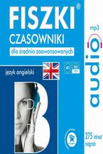 Okładka książki FISZKI audio  j. angielski  Czasowniki dla średnio zaawansowanych