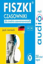 Okładka książki FISZKI audio  j. niemiecki  Czasowniki dla średnio zaawansowanych