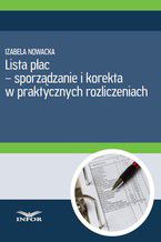 Okładka - Lista płac - sporządzanie i korekta - Aldona Salamon