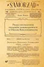 Prasa centralnych związków samorządowych w Drugiej Rzeczypospolitej