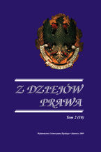 Okładka - Z Dziejów Prawa. T. 2 (10) - red. Adam Lityński, Marian Mikołajczyk, Wojciech Organiściak