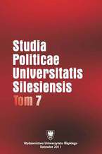 Okładka - Studia Politicae Universitatis Silesiensis. T. 7 - red. Jan Iwanek, Mieczysław Stolarczyk, współudz. Rafał Glajcar