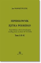 Okadka ksiki Hipersownik jzyka Polskiego Tom 3: H-K