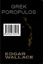 Okładka - Grek Poropulos - Edgar Wallace