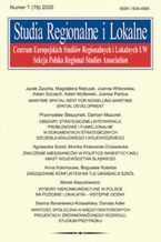 Okładka - Studia Regionalne i Lokalne nr 1(79)/2020 - Joanna Witkowska, Przemysław Śleszyński, Anna Kołomycew, Bogusław Kotarba, Adam Mytlewski, Jacek Zaucha, Magdalena Matczak, Adam Szczęch, Joanna Pardus, Damian Mazurek, Agnieszka Sobol, Monika Krakowiak-Drzewiecka, Marek Mazurkiewicz, Sabina Baraniewicz-Kotasińska, Donata Adler