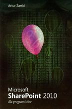 Okładka - Microsoft SharePoint 2010 dla programistów - Artur Żarski