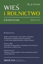 Okładka - Wieś i Rolnictwo nr 2(187)/2020 - Walenty Poczta, Marek Kłodziński, Marie-Claude Maurel, Guillaume Lacquement, Keith S. Howe, Wiesław Musiał, Aleksandra Bilewicz, Tomasz Figlus