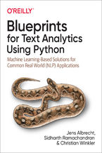 Okładka książki Blueprints for Text Analytics Using Python