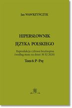 Okadka ksiki Hipersownik jzyka Polskiego Tom 6: P-Pr