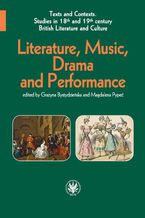 Okadka ksiki Literature, Music, Drama and Performance