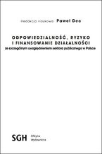 Odpowiedzialność, ryzyko i finansowanie działalności