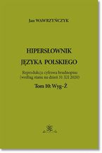 Okadka ksiki Hipersownik jzyka Polskiego Tom 10: Wyg-