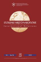 Okładka - Stosunki Międzynarodowe nr 1(56)/2020 - Piotr Kobza, Stanisław Parzymies, Michael Clarke, Roberto Pena Guerrero, Karol Kumalski, Marco Antonio Lopátegui Torres, Helen Ramscar, Elizabeth Freund Larus